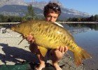 nico avec une magnifique fully de 5,5kg. facebook : Team Dream Fishing
