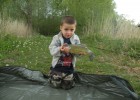 Mes enfants à la pêche .